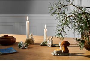 Vánoční kameninový svícen Kähler Design Christmas Tales, délka 19 cm