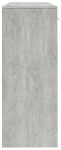 Příborník Jimmy - dřevotříska | betonově šedý - 110 x 34 x 75 cm