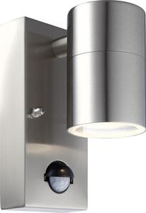 Globo 3201SL venkovní nástěnná lampa Style s pohybovým čidlem 1x5W | GU10 LED | 210lm | 3000K | IP44 - včetně žárovky, nerez