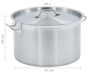 Hrnec na polévku 44l - nerezová ocel | 45 x 28 cm