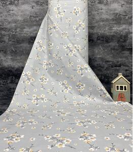 Ervi bavlna š.240cm - Třešňový květ na šedém č.25732-10, metráž