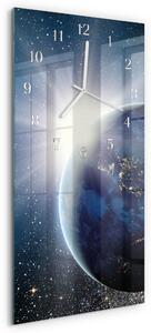 Skleněné hodiny vertikální Země Wellall zsppb-30x60-00086820