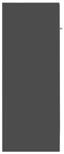Příborník Terry - dřevotříska | černý s vysokým leskem - 60 x 30 x 75 cm