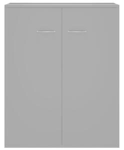 Příborník Terry - dřevotříska | šedý s vysokým leskem - 60 x 30 x 75 cm