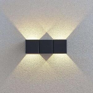 Lindby - Niclas Square LED Venkovní Nástěnné Světlo Dark GreyLindby - Lampemesteren