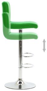 Barová stolička Hebron - umělá kůže | zelená