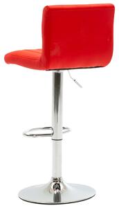 Barová stolička Hebron - umělá kůže | červená