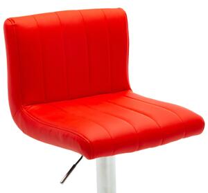 Barové stoličky Hebron - 2ks - umělá kůže | červené