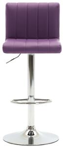 Barová stolička Hebron - umělá kůže | fialová