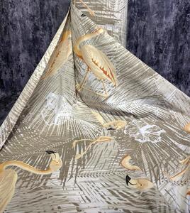 Ervi bavlna š.240 cm - plameňák na béžovém č.114-2, metráž