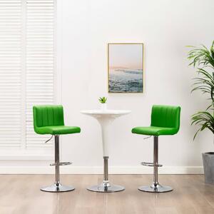 Barové stoličky Hebron - 2ks - umělá kůže | zelené