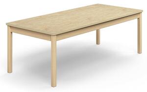 AJ Produkty Stůl DECIBEL, 1800x800x590 mm, akustické linoleum, bříza/béžová