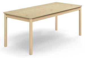 AJ Produkty Stůl DECIBEL, 1800x800x720 mm, akustické linoleum, bříza/béžová