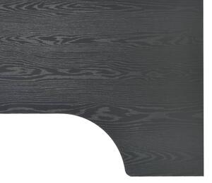 PC stůl Miami - tvar L | černý - 120 x 72 x 70 cm