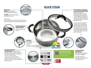 Black Steam Sada hrnců 4 ks, nerezové ELO BASIC 50904