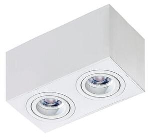 Azzardo AZ2826 přisazené bodové svítidlo Brant 2 Square 2x50W | GU10 | IP20 - bílá