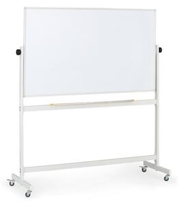 Mobilní otočná magnetická tabule, lakovaný povrch, 1500 x 900 mm