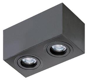 Azzardo AZ2827 přisazené bodové svítidlo Brant 2 Square 2x50W | GU10 | IP20 - černá