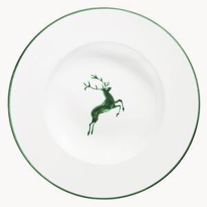 Ručně vyrobený talíř na těstoviny Grüner Hirsch