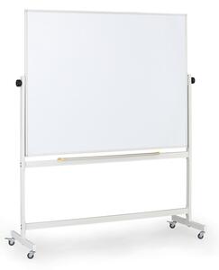 Mobilní otočná magnetická tabule, lakovaný povrch, 1500 x 1200 mm
