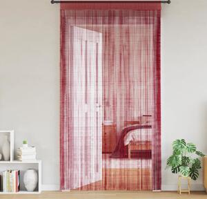 VidaXL Šňůrkové závěsy 2 ks 140x250 cm [132407] Barva: Vínová