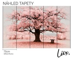 Liox Tapeta růžový strom
