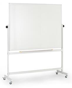 Mobilní otočná magnetická tabule, keramický povrch, 1500 x 1200 mm