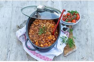 Alucast Pekáč se skleněnou poklicí a aroma úchytem 38x25 cm ELO 80038