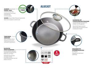 Alucast Pekáč se skleněnou poklicí a aroma úchytem Ø 24 cm ELO 19624