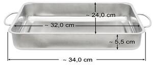 Pekáč 34x24x5,5 cm, nerezový ELO BASIC 53435