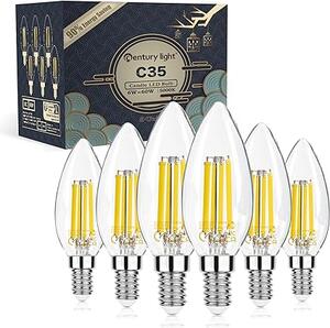 Century Light - Žárovky E14 LED Filament lampa ve tvaru svíčky