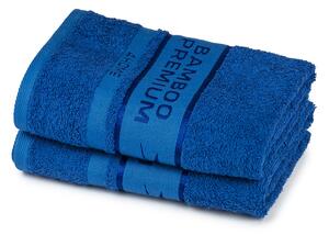 Bamboo Premium ručník modrá, 50 x 100 cm, sada 2 ks
