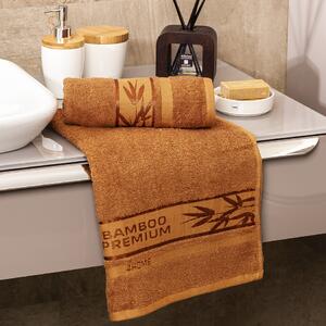 Bamboo Premium ručník hnědá, 50 x 100 cm, sada 2 ks
