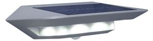 Lutec LT6901401337 LED solární nástěnné svítidlo Ghost s pohybovým čidlem 1x2W | 260lm | 4000K | IP44 - šedá