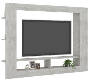 TV skříňka Bangor - dřevotříska - 152x22x113 cm | betonově šedá