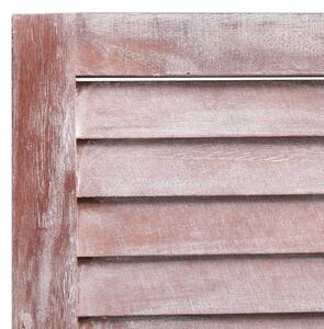 5-dílný paraván - dřevo - hnědý | 175x165 cm