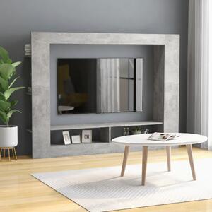 TV skříňka Bangor - dřevotříska - 152x22x113 cm | betonově šedá