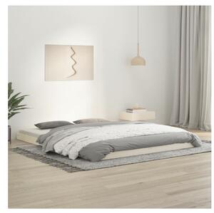VidaXL Rám postele bílý 160 x 200 cm masivní borovice