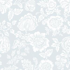 Vliesová tapeta na zeď, modrá, květiny, 125141, Shabby Chic by Rachel Ashwell