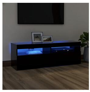 VidaXL TV skříňka s LED osvětlením černá 120 x 35 x 40 cm
