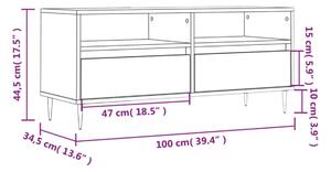 VidaXL TV skříňka černá 100 x 34,5 x 44,5 cm kompozitní dřevo