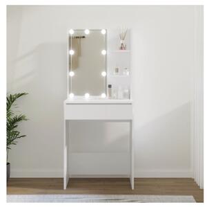 VidaXL Toaletní stolek s LED bílý 60x40x140cm