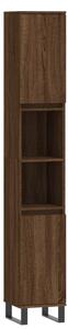 VidaXL Koupelnová skříňka hnědý dub 30 x 30 x 190 cm kompozitní dřevo