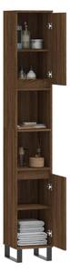 VidaXL Koupelnová skříňka hnědý dub 30 x 30 x 190 cm kompozitní dřevo