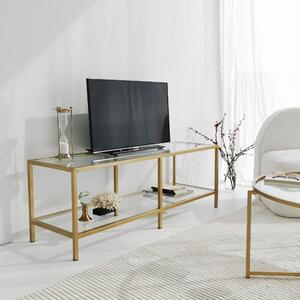 KALUNE DESIGN Kovový TV stolek GLAMP zlatý 552NOS2223