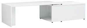 VidaXL Konferenční stolek bílý vysoký lesk 150x50x35 cm dřevotříska