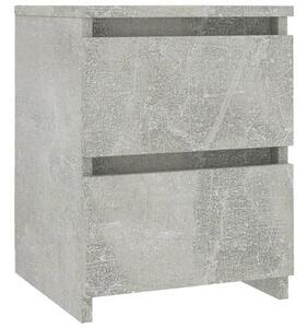 VidaXL Noční stolek betonově šedý 30 x 30 x 40 cm dřevotříska