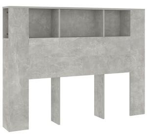 VidaXL Čelo postele s úložným prostorem betonově šedé 140x18,5x104,5cm