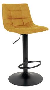 Designová barová židle Dominik hořčicová - Skladem