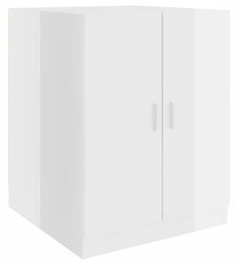 VidaXL Skříňka nad pračku bílá s vysokým leskem 71 x 71,5 x 91,5 cm